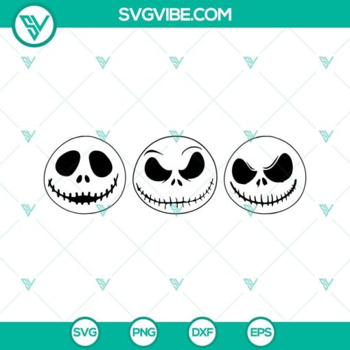 jack skellington svg bundle nightmare before christmas jack skellington face svg png dxf eps cricut 2 mockup