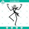 Spooky Jack Skellington SVG file bundle with Nightmare Before Christmas theme, perfect for crafts and Halloween projects.