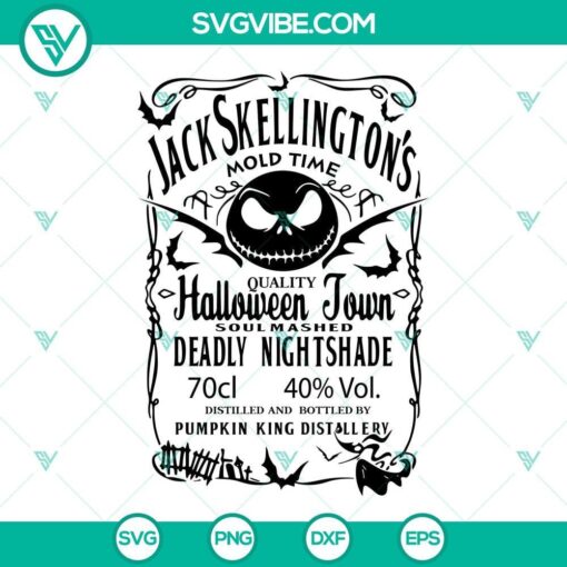 jack skellington whiskey svg nightmare before christmas alcohol svg halloween drink svg png dxf eps cricut 8 mockup