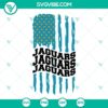 Jacksonville Jaguars American Flag SVG file with Jaguars Football logo design, SVG and PNG formats for printing and crafting.