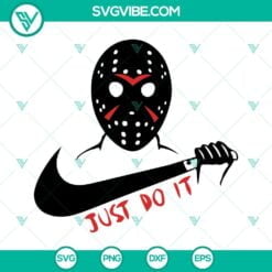 Halloween, Movies, SVG Files, Jason Just Do It SVG Images, Jason Voorhees Mask 17