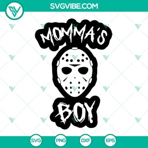 jason voorhees mama s boy svg jason svg momma s boy svg friday the 13th svg horror movie svg halloween svg 3 mockup