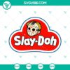 Jason Voorhees Slay Doh SVG image for Friday The 13th SVG download. Funny and spooky design for Halloween crafts.