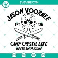 Halloween, Movies, SVG Files, Jason Just Do It SVG Images, Jason Voorhees Mask 4