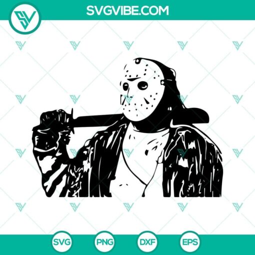 jason voorhees svg friday the 13th svg horror movie killers svg halloween svg 8 mockup