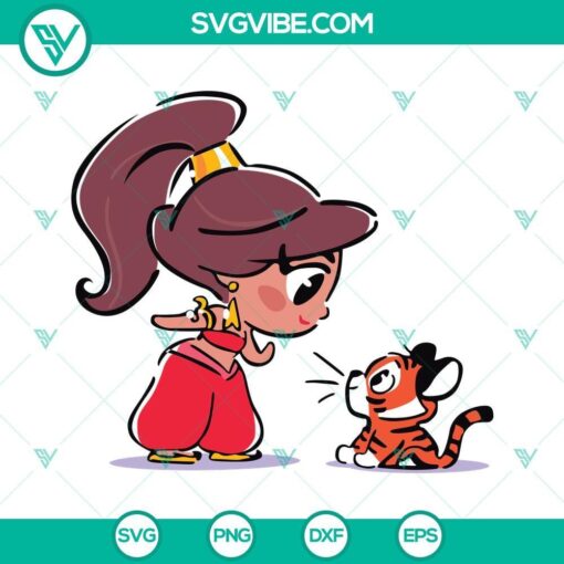 jazmin chibi disney svg jasmine aladdin svg png dxf eps cricut 10 mockup