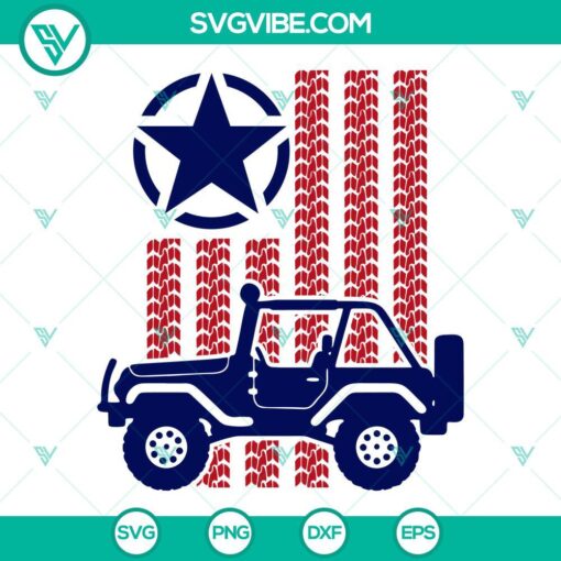 jeep american flag svg patriotic 4 wheeler truck off road svg 4th of july off road car svg png dxf eps 2 mockup