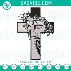 Jesus On The Cross Embroidery File, Christian Embroidery Pattern