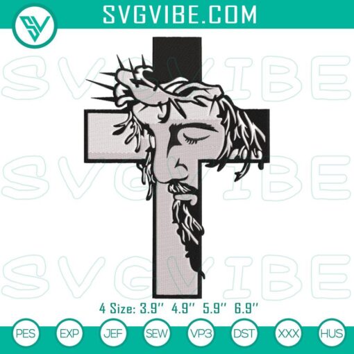 jesus on the cross embroidery files jesus embroidery designs mockup