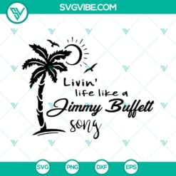 Musics, SVG Files, Rip Jimmy Buffett 1946 – 2023 SVG File, Parrot Heads SVG 3