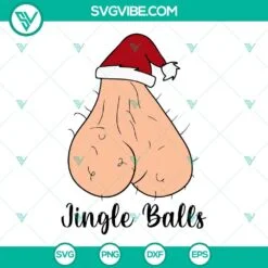 Christmas, SVG Files, Christmas Jingle Balls SVG Image, Adult Christmas SVG 4