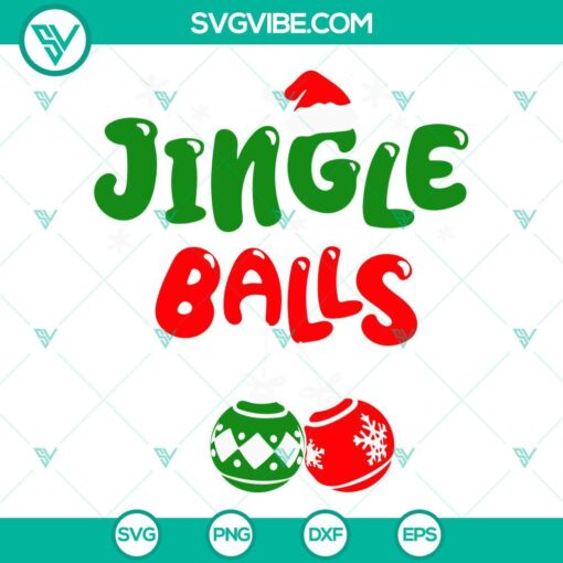 jingle balls tinsel tits svg bundle funny christmas couples svg silhouette cricut cut files 9 mockup 3