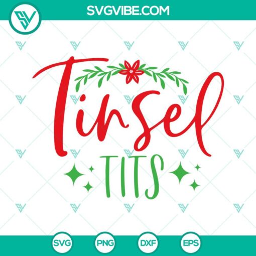 jingle balls tinsel tits svg christmas shirt svg chest nuts svg png dxf eps instant download 6 mockup