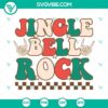 Jingle Bell Rock SVG files with Christmas rock music elements for cutting, in PNG, DXF, EPS formats.