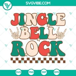 Christmas, SVG Files, Jingle Bell Rock SVG Files, Christmas Rock Music SVG 2