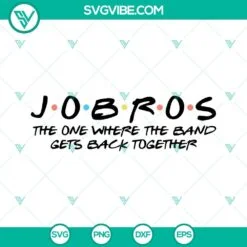 Musics, SVG Files, Jobros Jonas Brothers Friends SVG Files, The Five Albums SVG 2