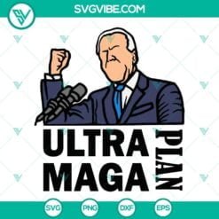 American, SVG Files, Joe Biden Ultra Maga SVG Image, Donald Trump Maga Ultra 4