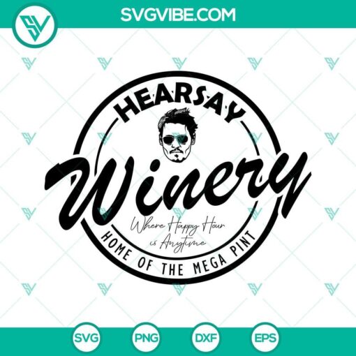 johnny depp hearsay winery svg home of the mega pint svg johnny depp svg 9 mockup