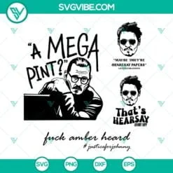 Movies, SVG Files, Johnny Depp SVG Image Bundle, That’s Hearsay SVG File, 2