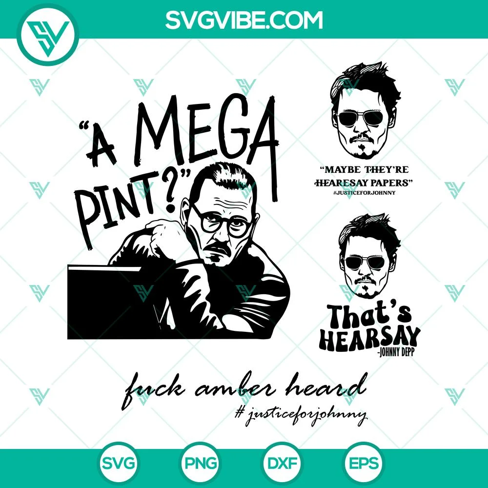 Movies, SVG Files, Johnny Depp SVG Image Bundle, That’s Hearsay SVG File, 1