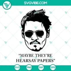 Movies, SVG Files, Hearsay Brewing Company SVG Image, Johnny Depp SVG File, 3