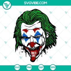 Movies, SVG Files, Joker That’s Life SVG Image, DC Comics Supervillain SVG 2