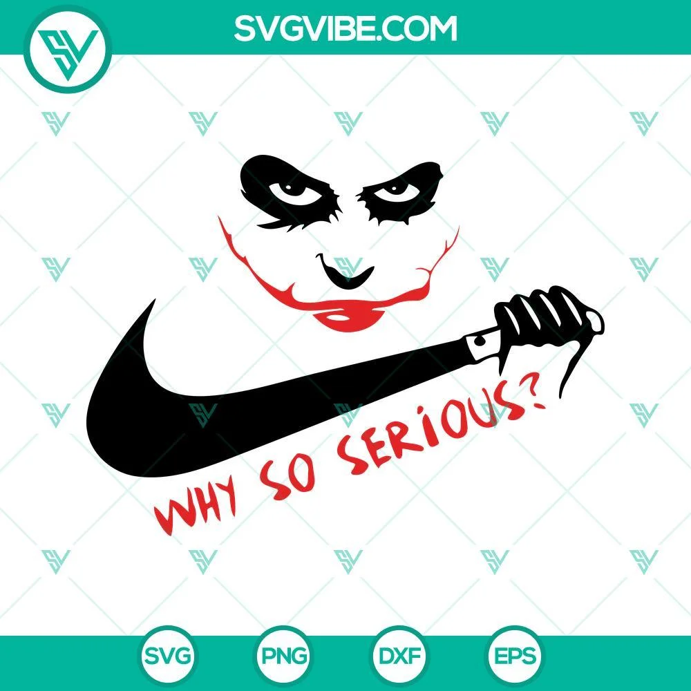 Halloween, Movies, SVG Files, Joker Why So Serious SVG File, Joker SVG File, 1