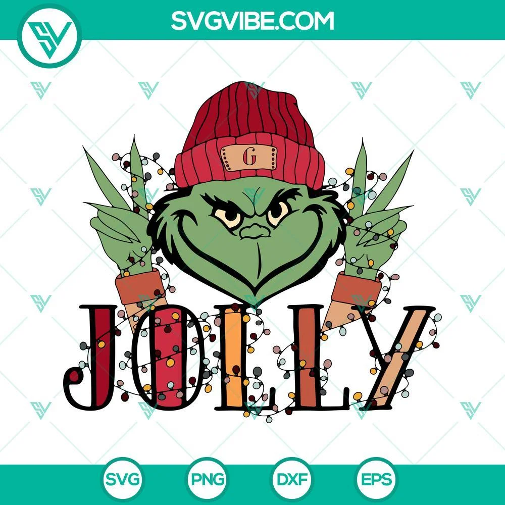 Christmas, SVG Files, Jolly Grinch Christmas SVG Images, Grinch Christmas 1