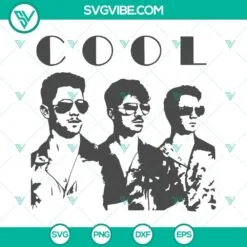 Musics, SVG Files, Jonas Brothers Cool SVG Download PNG EPS DXF Digital 2