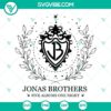 Jonas Brothers 2023 Five Albums SVG Files - Collection of digital designs for crafting featuring Jonas Brothers' music albums.