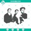 Jonas Brothers SVG files for Cricut with Nick, Kevin, and Joe in PNG, DXF, and EPS formats. Ideal for DIY crafts and projects.