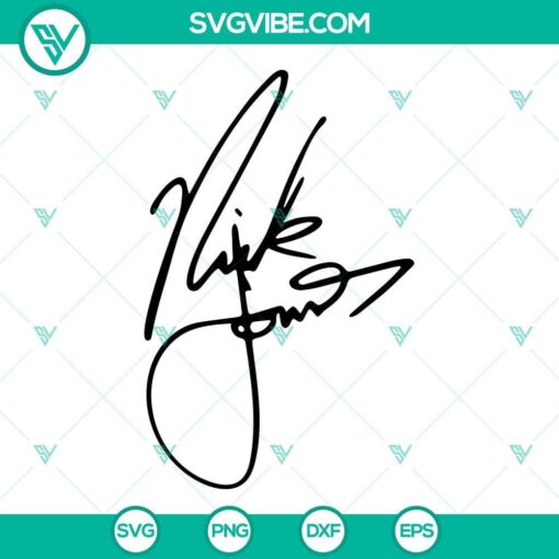 jonas brothers signature svg nick svg joe svg kevin jonas svg png dxf eps 9 mockup 1