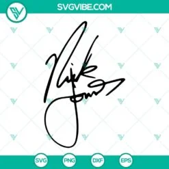 jonas brothers signature svg nick svg joe svg kevin jonas svg png dxf eps 9 mockup