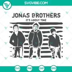 Musics, SVG Files, Jonas Brothers SVG Download, Pop Band Music SVG Download PNG 3