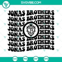 Musics, SVG Files, Jonas Brothers SVG Download, Pop Band Music SVG Download PNG 4