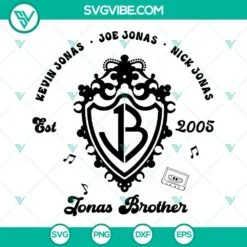 Musics, SVG Files, Jonas Brothers Nick Kevin And Joe SVG Files PNG DXF EPS 4