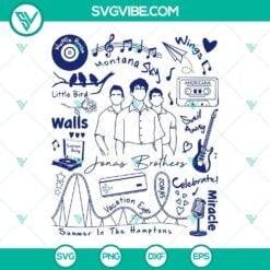 Musics, SVG Files, Jonas Brothers SVG File, The Album SVG Images, Jonas 2