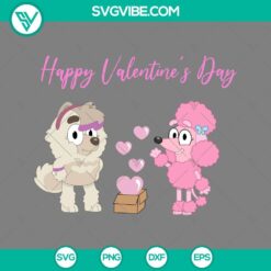 Cartoons, SVG Files, Valentine's Day, Judo and Coco Bluey Happy Valentines Day 13