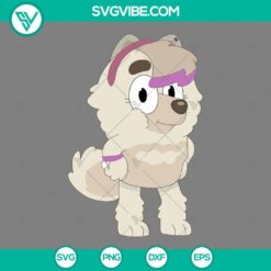 Cartoons, SVG Files, Muffin Bluey SVG Image, Bluey Characters SVG Download, 4