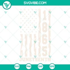 Juneteenth, SVG Files, Juneteenth 1865 American Flag SVG Download Bundle, 3