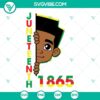 Juneteenth 1865 Black Kids SVG Files Bundle with Juneteenth 1865 themed SVG Images for download.
