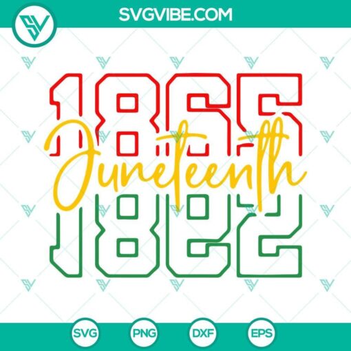 juneteenth 1865 svg african american svg black history svg 1865 freedom day svg png dxf eps cricut 1 mockup