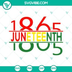 Juneteenth, SVG Files, Juneteenth 1865 Vector Art, Black Heritage 3