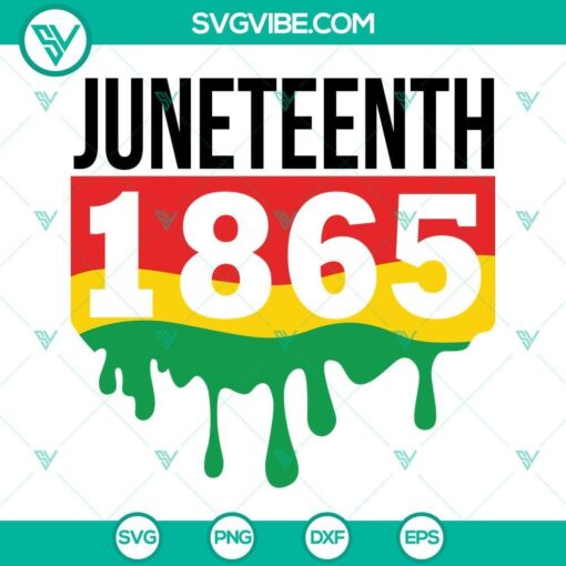 juneteenth 1865 svg free ish since 1865 svg juneteenth svg png dxf eps clipart silhouette cricut 5 mockup