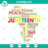 Juneteenth Africa map SVG images with Freedom Day SVG file, depicting African American heritage and culture.