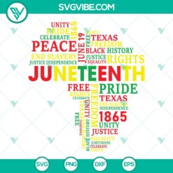 Juneteenth, SVG Files, Juneteenth Africa Map SVG Images, Freedom Day SVG File, 1