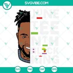 Juneteenth, SVG Files, Juneteenth Black King SVG File, Juneteenth Is My 2