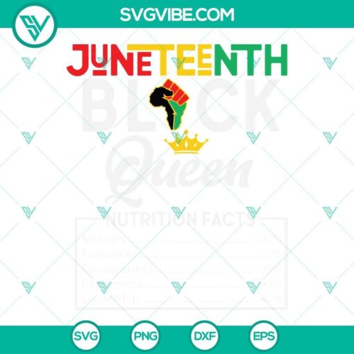 juneteenth black queen nutrition facts svg juneteenth black queen svg juneteenth svg 3 mockup