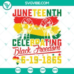 Juneteenth, SVG Files, Juneteenth Celebrating Black Freedom SVG File, 8