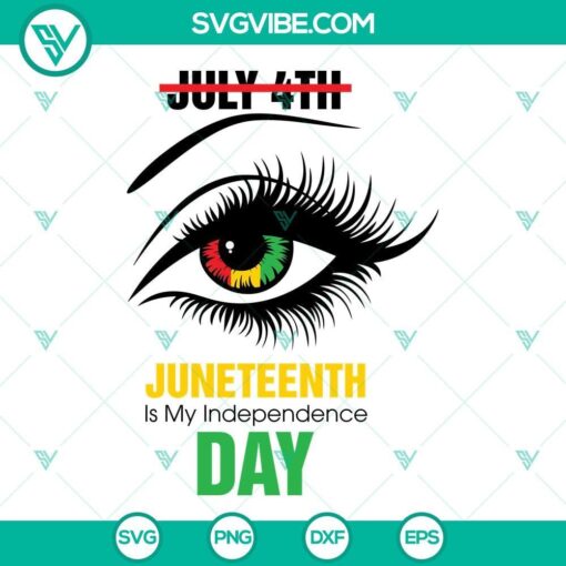 juneteenth eye svg juneteenth is my independence day svg juneteenth svg png dxf eps cricut silhouette 2 mockup